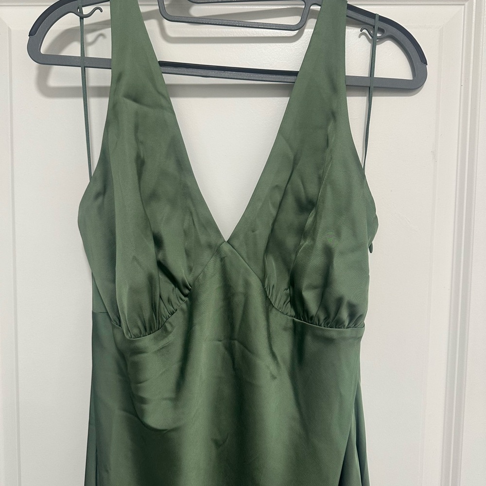 Abercrombie & Fitch Green Halter Maxi Dress - Picture 3 of 10